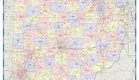 Ohio Counties Wall Map | Maps.com.com