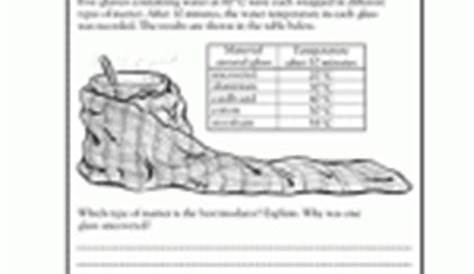 science 5th grade worksheets