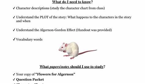 the flowers for algernon pdf
