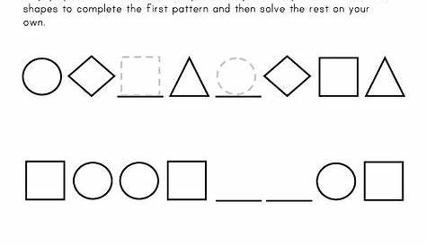 grade 3 patterning worksheet