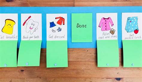 Morning routine chart for kids | DIY Crafts