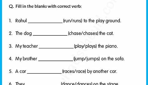 present tense verb worksheet