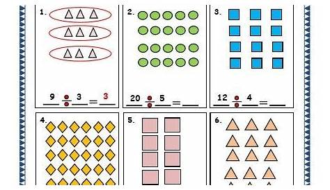 Division Grouping Worksheets | Math division worksheets, 3rd grade math