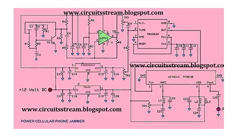 mobile frequency jammer circuit diagram