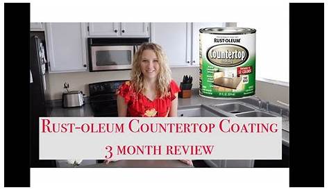 Rust-oleum Countertop Coating 3 MONTH Review - YouTube