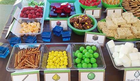 Minecraft Party Snacks | Minecraft party, Minecraft party snacks