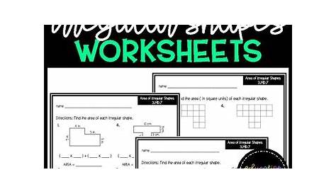 Area of Irregular Shapes Worksheets by Education Connection | TpT