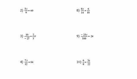 fractional equations worksheet