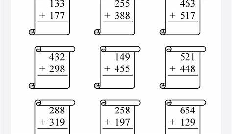 Addition 3 Digit Numbers Worksheets - Worksheets Master