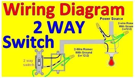 2 Way light Switch Wiring Diagrams - YouTube