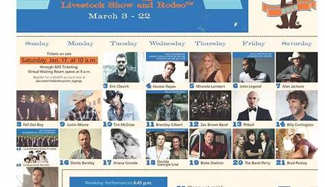 2015 RodeoHouston Entertainer Lineup Announced - Pearland Texas Convention & Visitor's Bureau