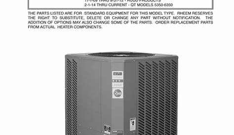 Rheem Classic Heat Pump Pool Heaters User manual | Manualzz
