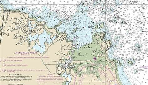 Nautical Chart Coast of Boston Harbor. Massachusetts Ma 13270. - Etsy