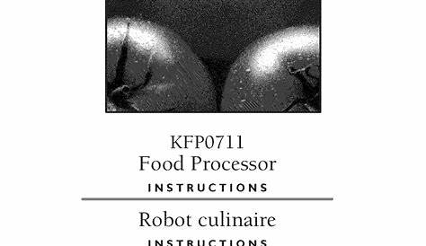 kitchen aid food processor manual