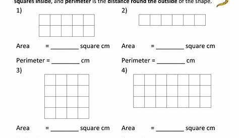 geometry perimeter and area worksheet