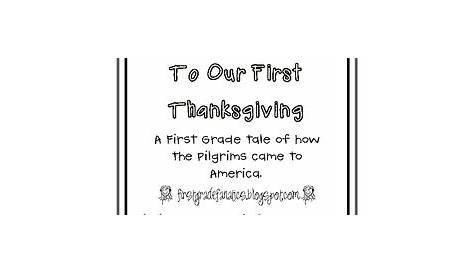 First Thanksgiving Printable Mini Book by First Grade Fanatics | TpT