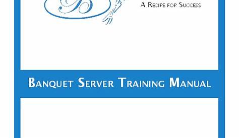 banquet server training manual