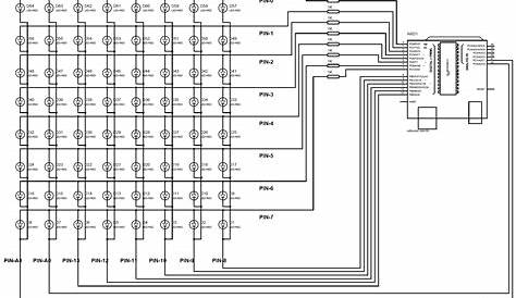 max7219 led matrix circuit diagram