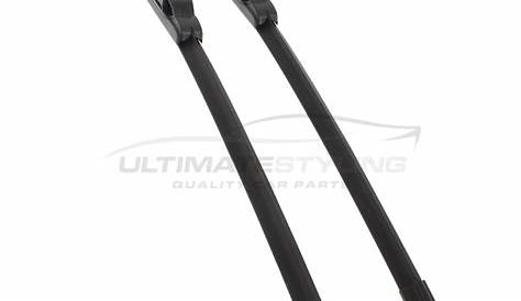 Wiper Blades - Exact Fit Aero Blades (Pair) - 60 & 60 cm - 24 & 24 inch