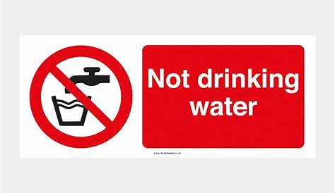 Not drinking water - CK Safety Signs