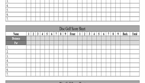 2022 Score Sheet - Fillable, Printable PDF & Forms | Handypdf