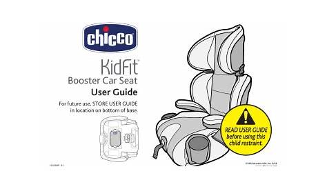 Chicco KidFit® Booster Product Manual | Manualzz