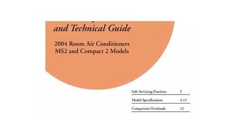 Frigidaire Air Conditioner Service Manual Model FAA051N7A