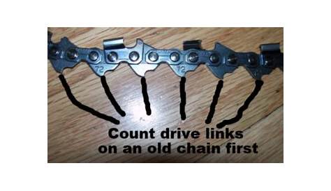 echo chainsaw chain chart
