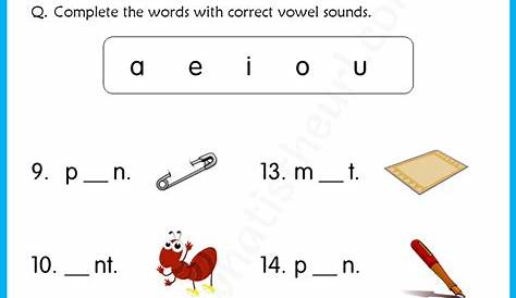 long vowel sound worksheets for kindergarten
