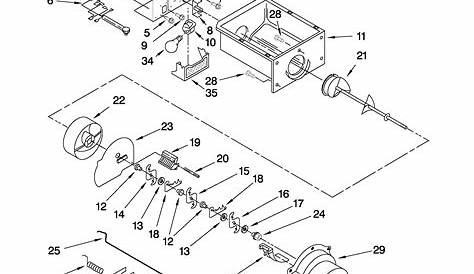 Whirlpool model ED5VHEXVB01 side-by-side refrigerator genuine parts