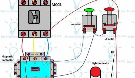 direct online starter control circuit diagram