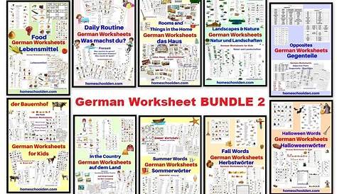 Free German Worksheets for Beginners - Homeschool Den