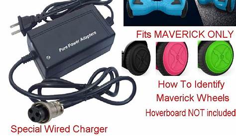 Replacement Charger ONLY for Maverick Hover-1 Hoverboard Auto Shut Off