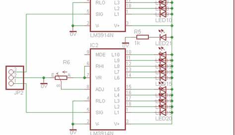 VU Meter Circuits LM3914 LM3915 PCB – Electronics Projects Circuits