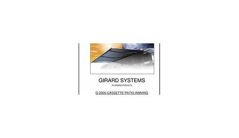 girard g2000 awning manual