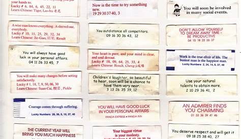 funny fortune cookie sayings list