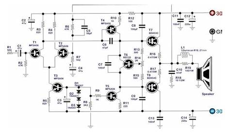 300w audio amplifier circuit diagram datasheet