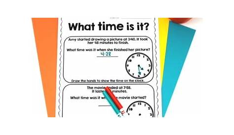 telling time to minute worksheet