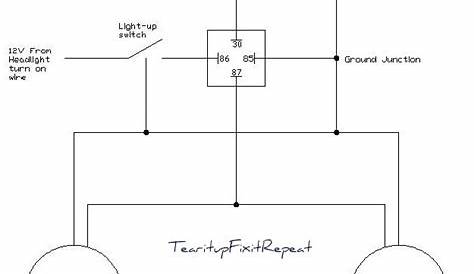 wiring diagram rear spotlight