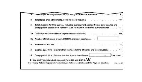 eftps tax payment report worksheet form 941