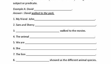 Writing Simple Sentences Worksheet | Simple sentences worksheet