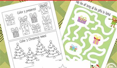 Christmas Preschool & Kindergarten Worksheets You Can Print | Preschool