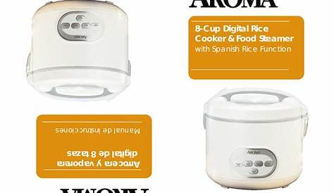 Aroma Rice Cooker Arc 968 Users Manual