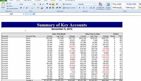 Chart Of Accounts Excel Template Free Download - greatlc