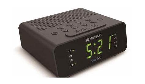 Emerson CKS1800 SmartSet Alarm Clock Radio with Dimmer Sleep Timer and