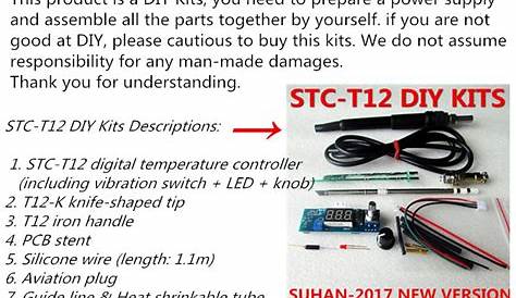 STC-T12 Digital Soldering Iron Station Temperature Controller DIY Kits