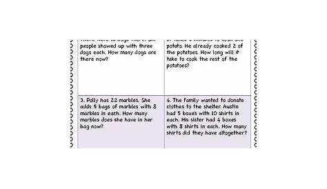 Multi-Step Multiplication Word Problems Worksheets by Geez La Weez