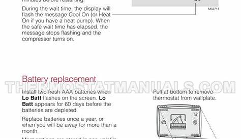 Honeywell RTH2300B Owner's Manual