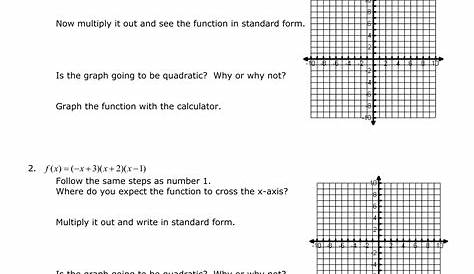 graphing polynomial functions worksheets with answers