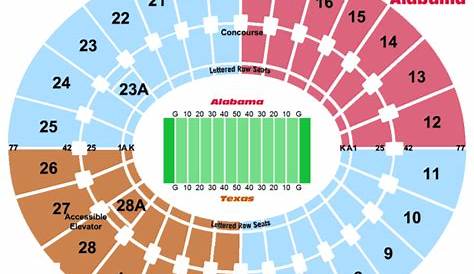 rose bowl stadium seating chart rows